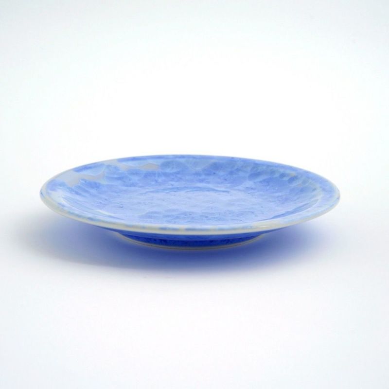 花結晶 【京焼・清水焼】花結晶 銘々皿（青）〈1枚〉 |皿や鉢など和