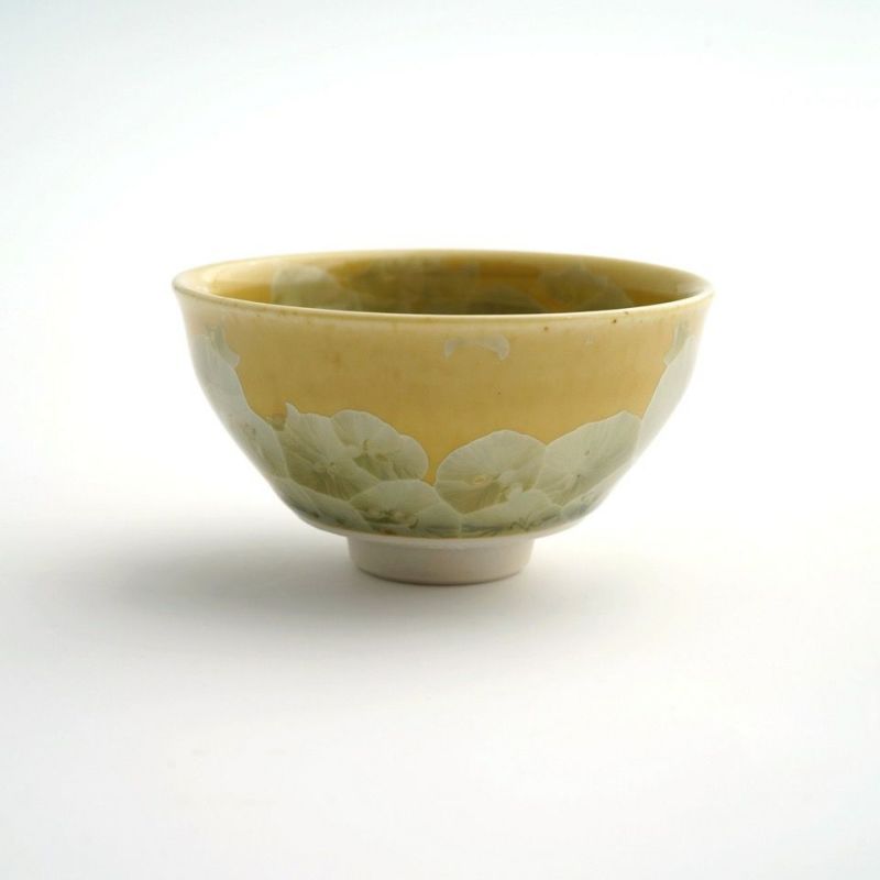 花結晶 【京焼・清水焼】花結晶 ぐい呑（黄）〈1個〉 |皿や鉢など和