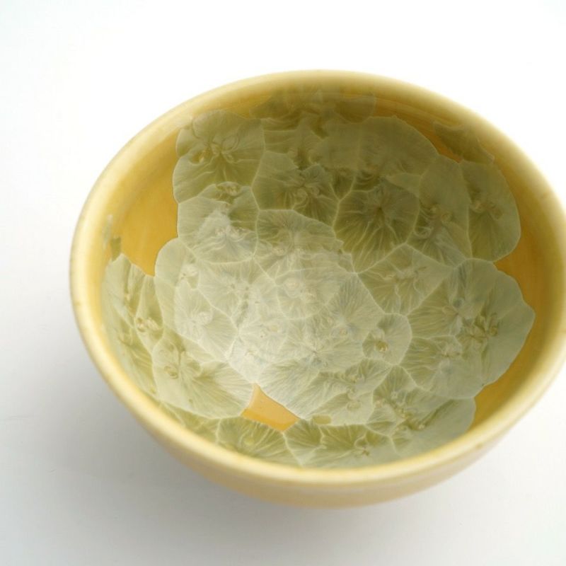 花結晶 【京焼・清水焼】花結晶 ぐい呑（黄）〈1個〉 |皿や鉢など和