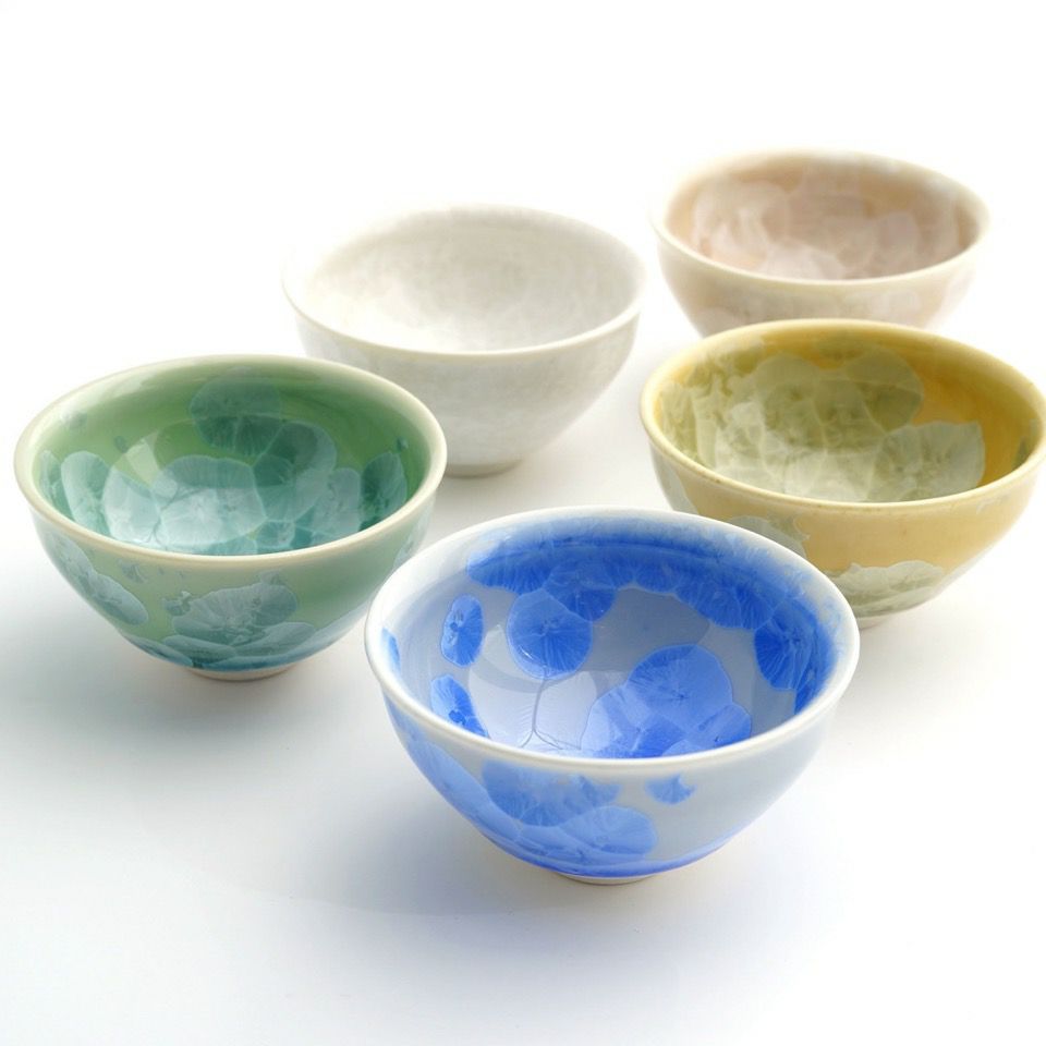 花結晶 【京焼・清水焼】花結晶 ぐい呑揃〈5個〉 |皿や鉢など和食器の 