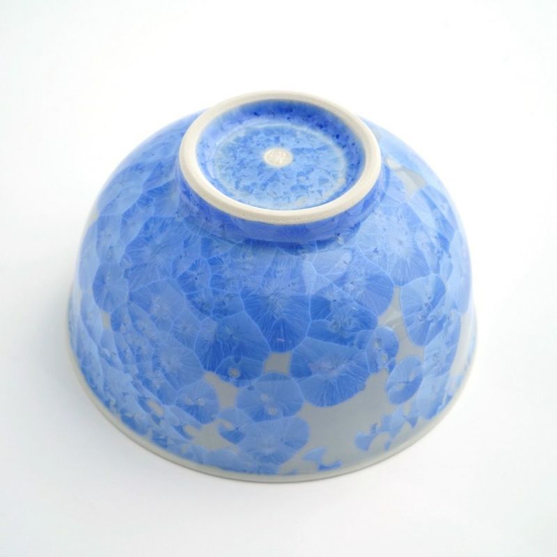 花結晶 【京焼・清水焼】花結晶 組茶碗(青・白)〈2個〉 |皿や 花結晶 【京焼・清水焼】花結晶 組茶碗(青・白)〈2個〉 |皿や