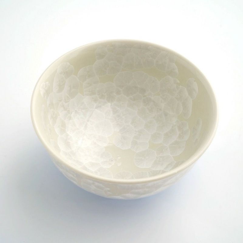 花結晶 【京焼・清水焼】花結晶 組茶碗（白地青赤）〈2個〉 |皿