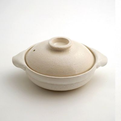 【萬古焼】白釉 6号（直火のみ）〈1個〉