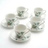 小鳥のコーヒーセット 九谷焼 伝統柄 【九谷焼】小鳥 コーヒーセット〈5組〉 |皿や鉢