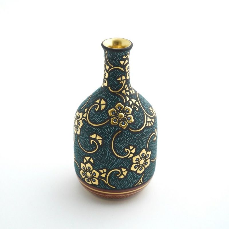 九谷焼 中田錦玉 仲田錦玉 錦玉造 盛金青粒画風 青粒鉄仙