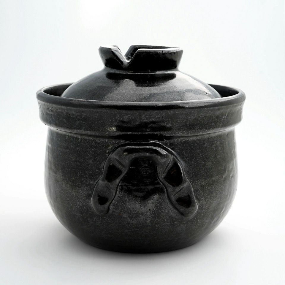 シリーズ以外・その他 黒釉 ご飯鍋（三合）〈1個〉 信楽焼 |皿や鉢など