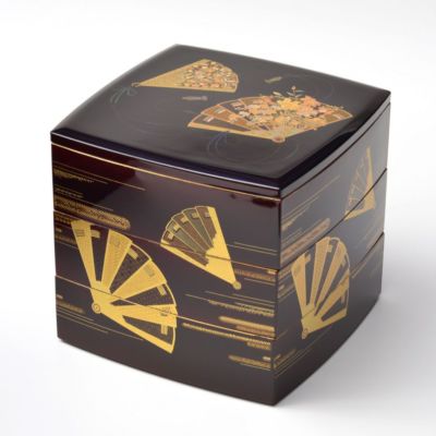 波佐見焼・三川内焼（長崎県） 【波佐見焼】染付ひさご絵 角二段重〈1