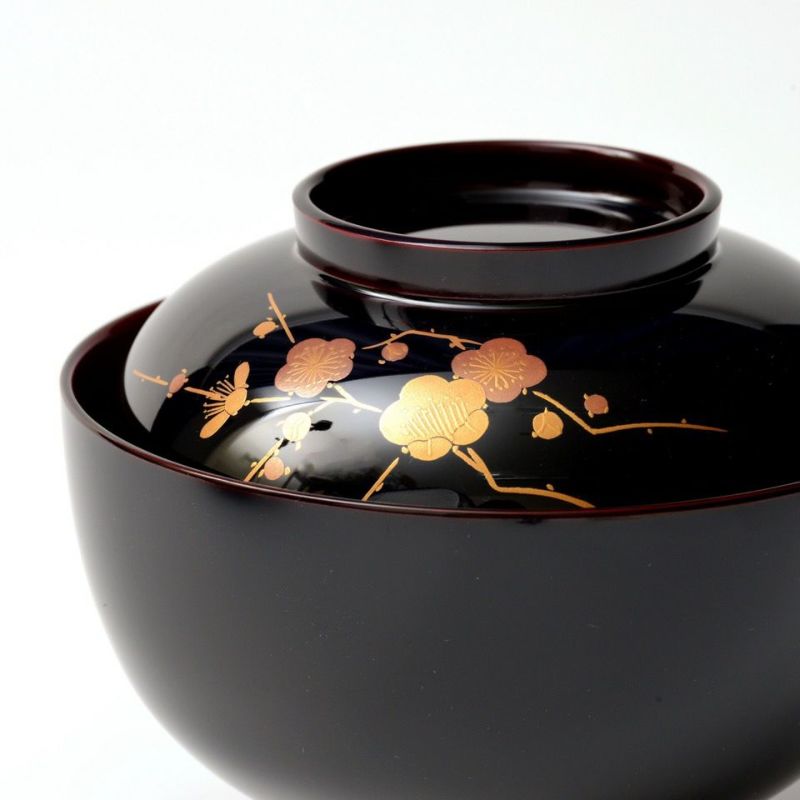 越前塗（福井県） 【越前塗】梅 溜 雑煮椀〈1個〉 |皿や鉢など和食器の