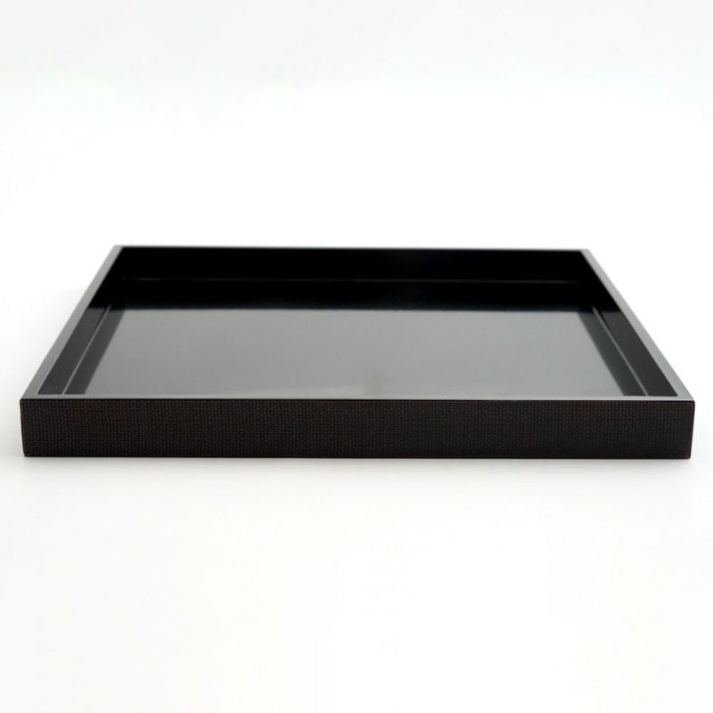 越前塗（福井県） 【越前塗】曙布目 黒 角膳〈1枚〉 |皿や鉢など和食器