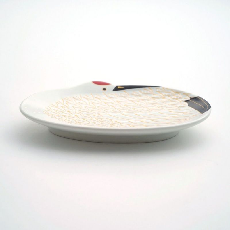 未使用 有田焼 源右衛門 扇形銘々皿5枚 鶴絵柄 新生活 節句 お祝い 未使用 有田焼 源右衛門 扇形銘々皿5枚 鶴絵柄 新生活 節句 お祝い 染