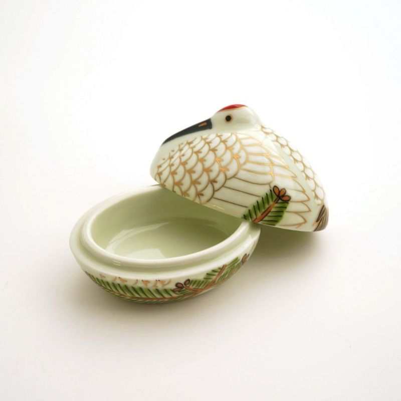 有田焼・伊万里焼（佐賀県） 【有田焼 幸楽窯】錦巣ごもり鶴 珍味入〈1