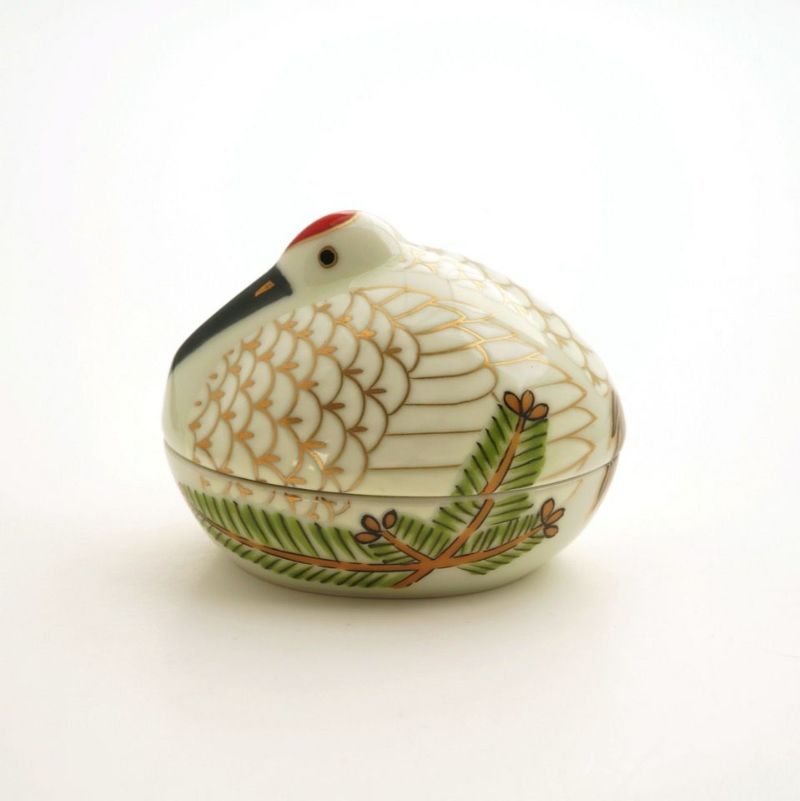 有田焼・伊万里焼（佐賀県） 【有田焼 幸楽窯】錦巣ごもり鶴 珍味入〈1