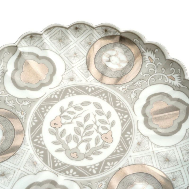 波佐見焼・三川内焼（長崎県） 【波佐見焼】灰銀 18cm 皿〈1枚〉 |皿や