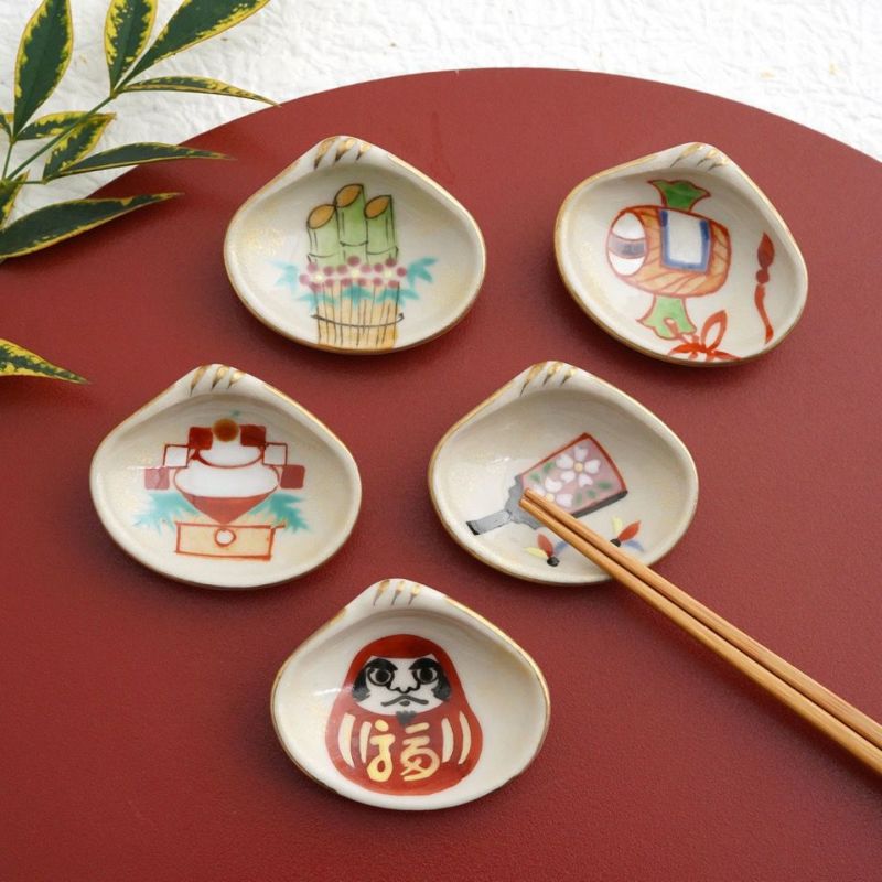 迎春値下げ】十二支箸置き 12個セット 清水六兵衛 名品 清水焼京都 桐箱