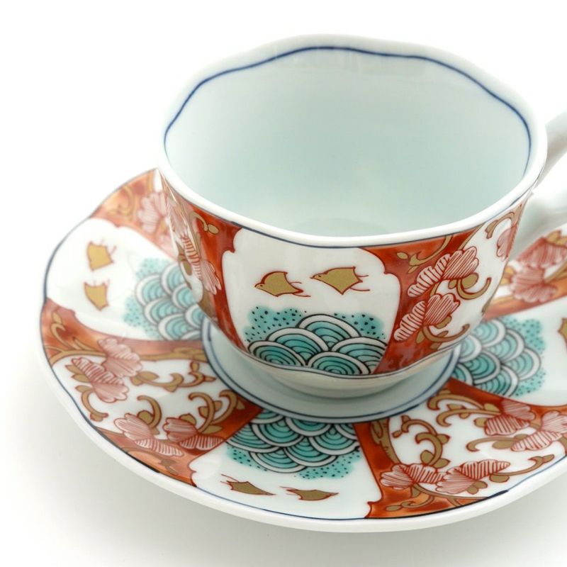 美濃焼セール 【美濃焼SALE】染錦古伊万里 ペア碗皿〈2個〉 |皿や鉢