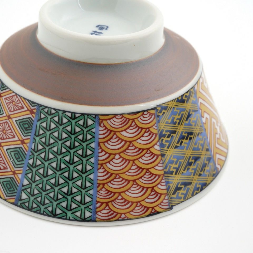 美濃焼セール 【美濃焼SALE】染錦祥瑞茶碗 ペア茶碗（大）〈2個〉 |皿