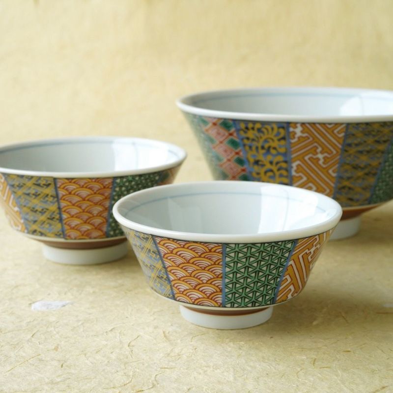 美濃焼セール 【美濃焼SALE】染錦祥瑞茶碗 ペア茶碗（大）〈2個〉 |皿