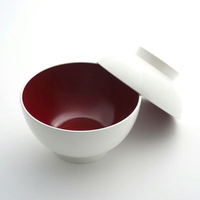 SHIRONERI 雑煮椀 ルビーレッド〈1個〉 越前塗