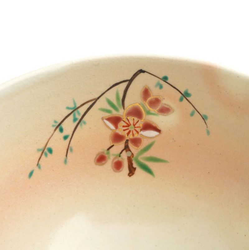 京焼・清水焼 抹茶碗 【京焼・清水焼】桃 抹茶碗〈1個〉 |皿や鉢