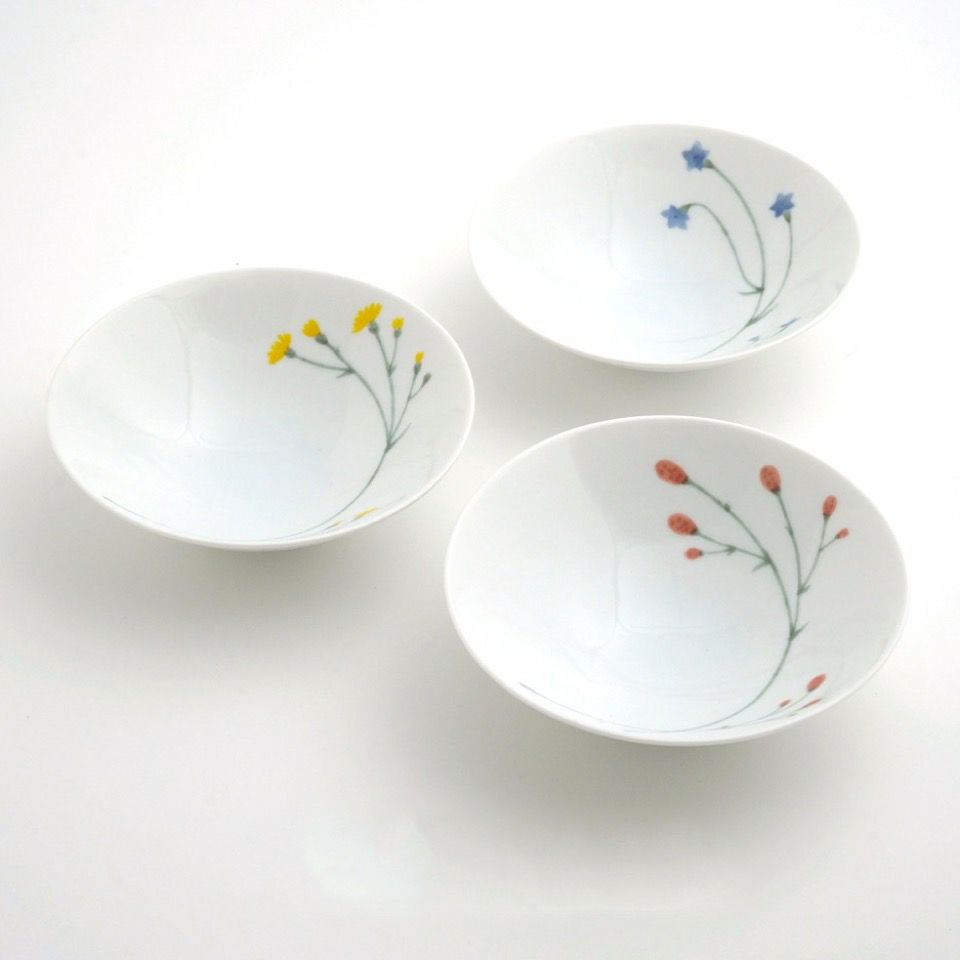 小鉢・取鉢（約9～14cm） 【SALE】はなつみ 小鉢〈3個〉 美濃焼 |皿や 