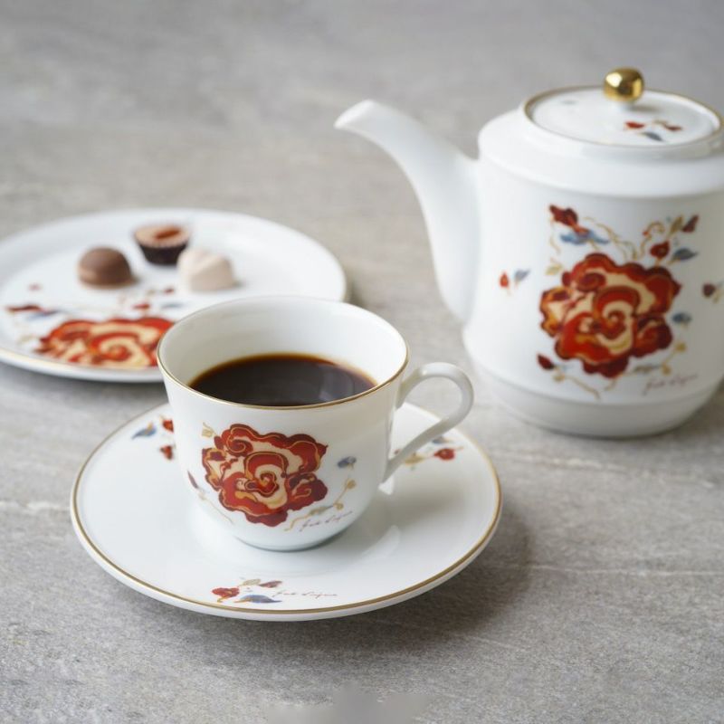 蜷川有紀×たち吉 蜷川有紀 カオスの薔薇 Coffee break set〈ポット1個