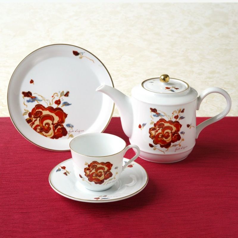 蜷川有紀×たち吉 蜷川有紀 カオスの薔薇 Coffee break set〈ポット1個