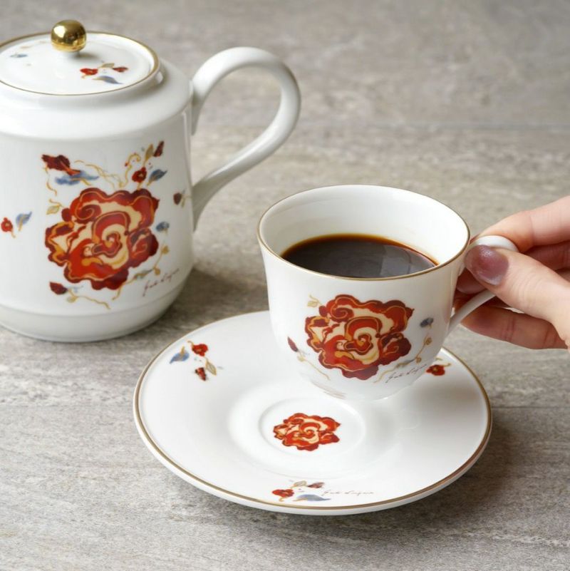 蜷川有紀×たち吉 蜷川有紀 カオスの薔薇 Pair Coffee set〈2組〉 |皿や