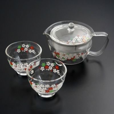 HARIO×たち吉 茶茶急須 禅・湯呑セット 雲錦〈急須1個・湯呑2個〉