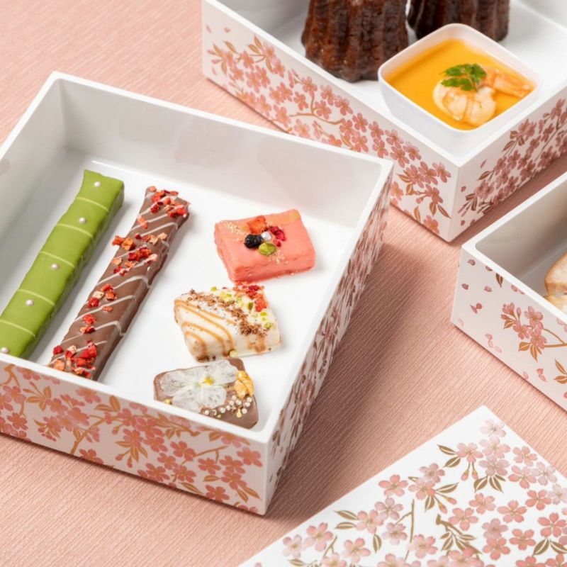 さくら漆器 【山中塗】さくら5.0 三段重(白/ピンク)〈1個〉【5 さくら漆器 【山中塗】さくら5.0 三段重(白/ピンク)〈1個〉【5