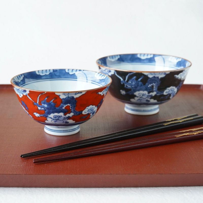 有田焼・伊万里焼（佐賀県） 【有田焼】龍紋 飯碗（小）〈1個〉 |皿や