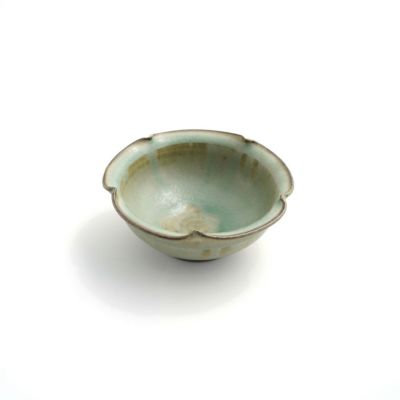 【市野耕】彩色灰釉 輪花小鉢S〈1個〉