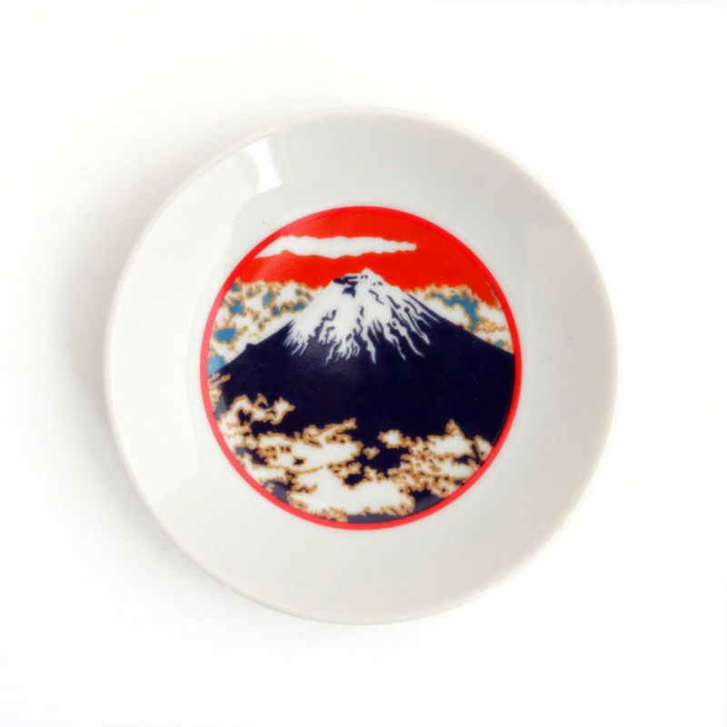 アート村×たち吉 アート村×たち吉 雲の間に見えた富士山 小皿〈1枚