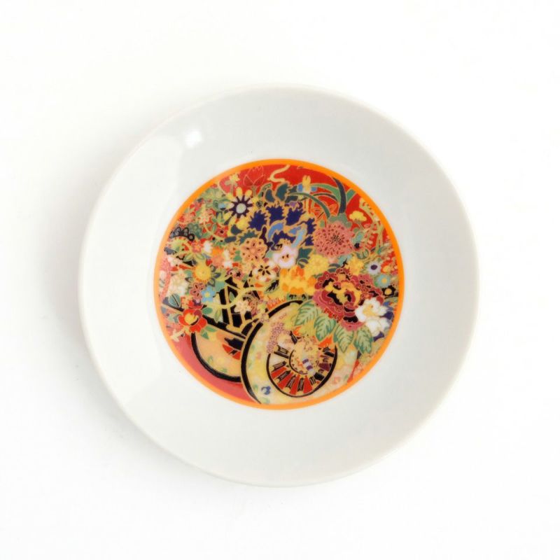 希少品 中国大清乾隆年製 百花不落地小皿 金彩満彩絵 盘口金彩 有銘 共箱共布 九谷焼 色絵金彩 金襴手 道化師紋 飾り皿 大皿 さくら1987 九谷焼