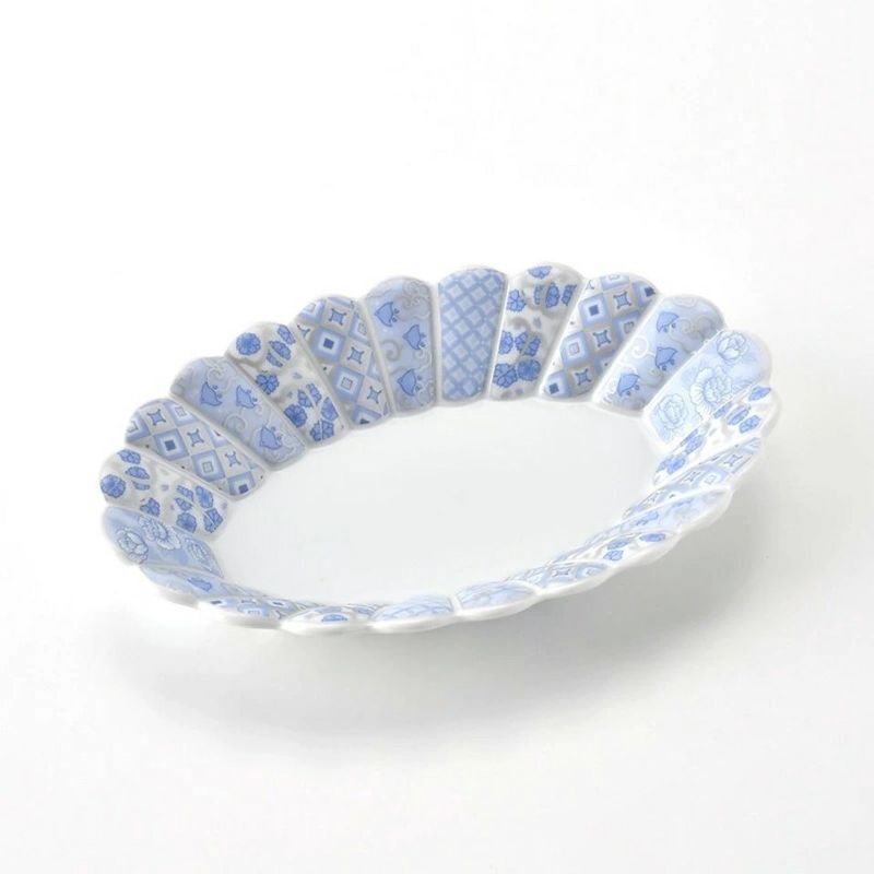 陶器の花柄楕円形容器セット 波佐見焼】愛花柄 楕円皿 大・小 セット 【大新窯】 [DC166]｜マイナビ