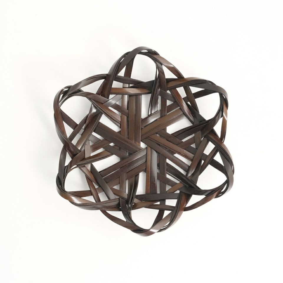 シリーズ以外・その他 単品 染竹 茶托〈1枚〉 天然竹 |皿や鉢など和