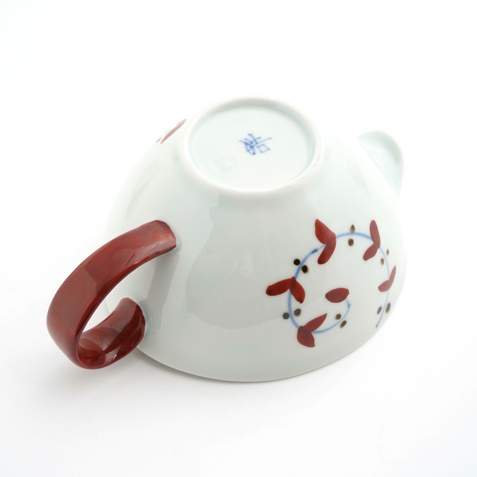 皓洋窯（こうようがま） 【皓洋窯】錦錆唐草リーフ 片口マルチカップ