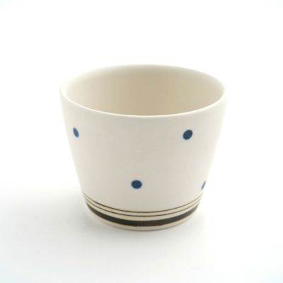【砥部焼 すこし屋】水玉 そばちょこ〈1個〉