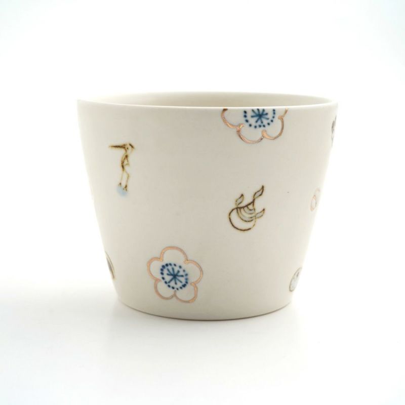 砥部焼（愛媛県） 【砥部焼 すこし屋】道後梅 そばちょこ〈1個〉 |皿や