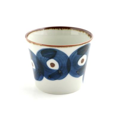 【波佐見焼】錆染丸紋 そば猪口〈1個〉