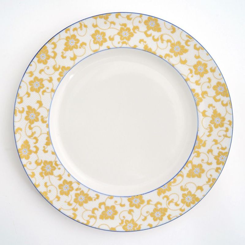 九谷焼 伝統柄 【九谷焼】9号盛皿・白粒鉄仙〈1枚〉 |皿や鉢など和食器