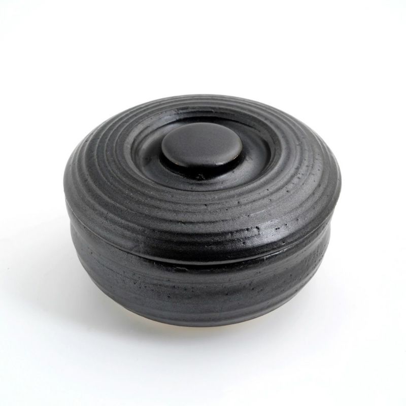 萬古焼（三重県） 【萬古焼】黒釉 2合半おひつ器〈1個〉 |皿や鉢など和