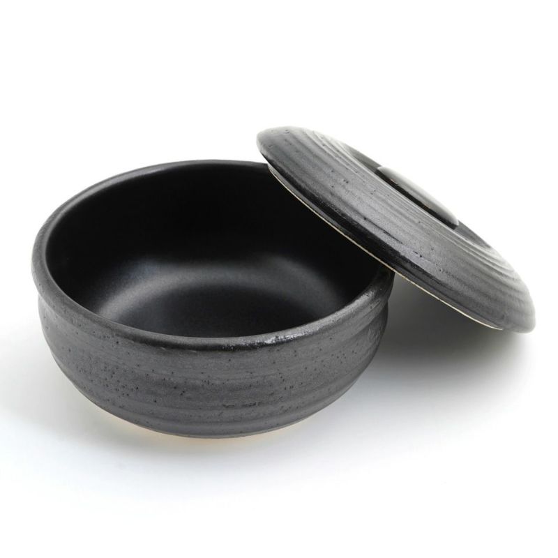 萬古焼（三重県） 【萬古焼】黒釉 2合半おひつ器〈1個〉 |皿や鉢など和