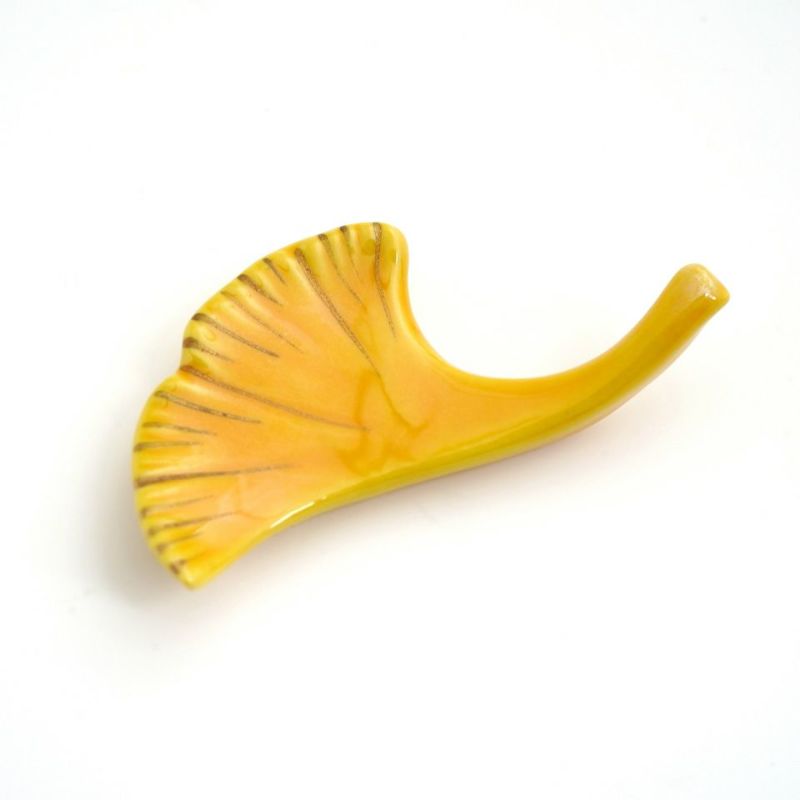 京焼・清水焼（京都府） 【京焼・清水焼】五色交趾金入イチョウ 箸置