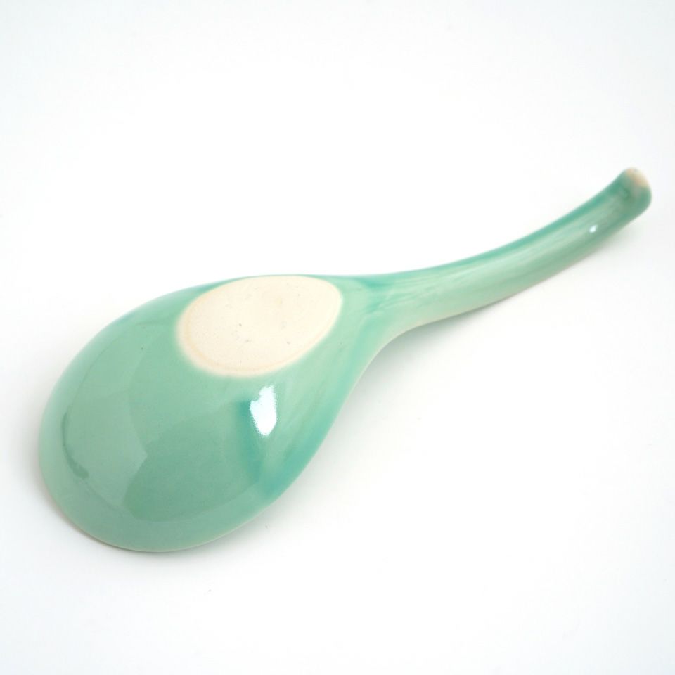 萬古焼（三重県） 【萬古焼】青磁 大レンゲ〈1本〉 |皿や鉢など和食器