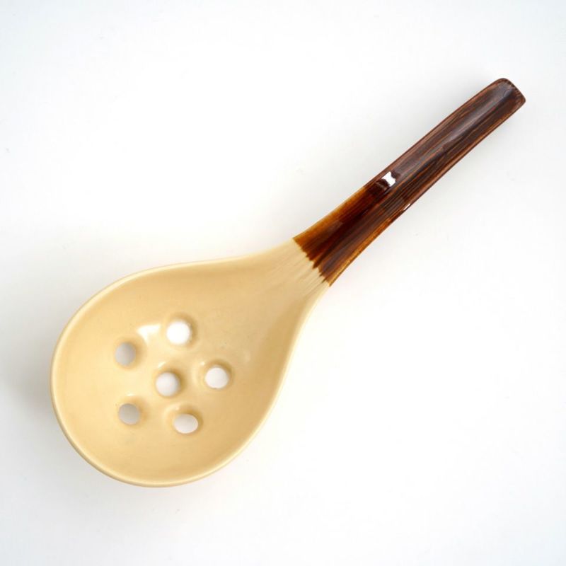 萬古焼（三重県） 【萬古焼】だんらん 穴あき大レンゲ〈1本〉 |皿や鉢