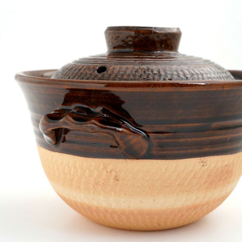 シリーズ以外・その他 伊賀飛びカンナ ごはん鍋（飴釉）〈1個〉 伊賀焼