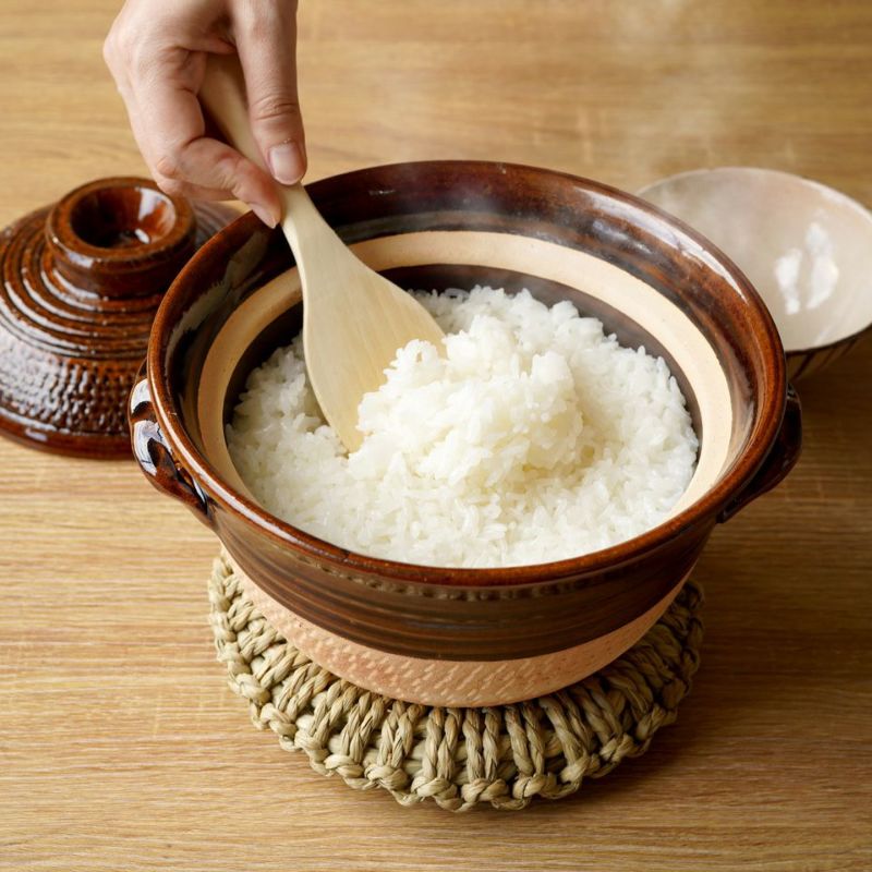 シリーズ以外・その他 伊賀飛びカンナ ごはん鍋（飴釉）〈1個〉 伊賀焼