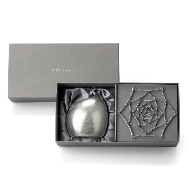 能作 【能作】花ごころギフト〈フラワーベースまゆS1個・KAGOローズS1