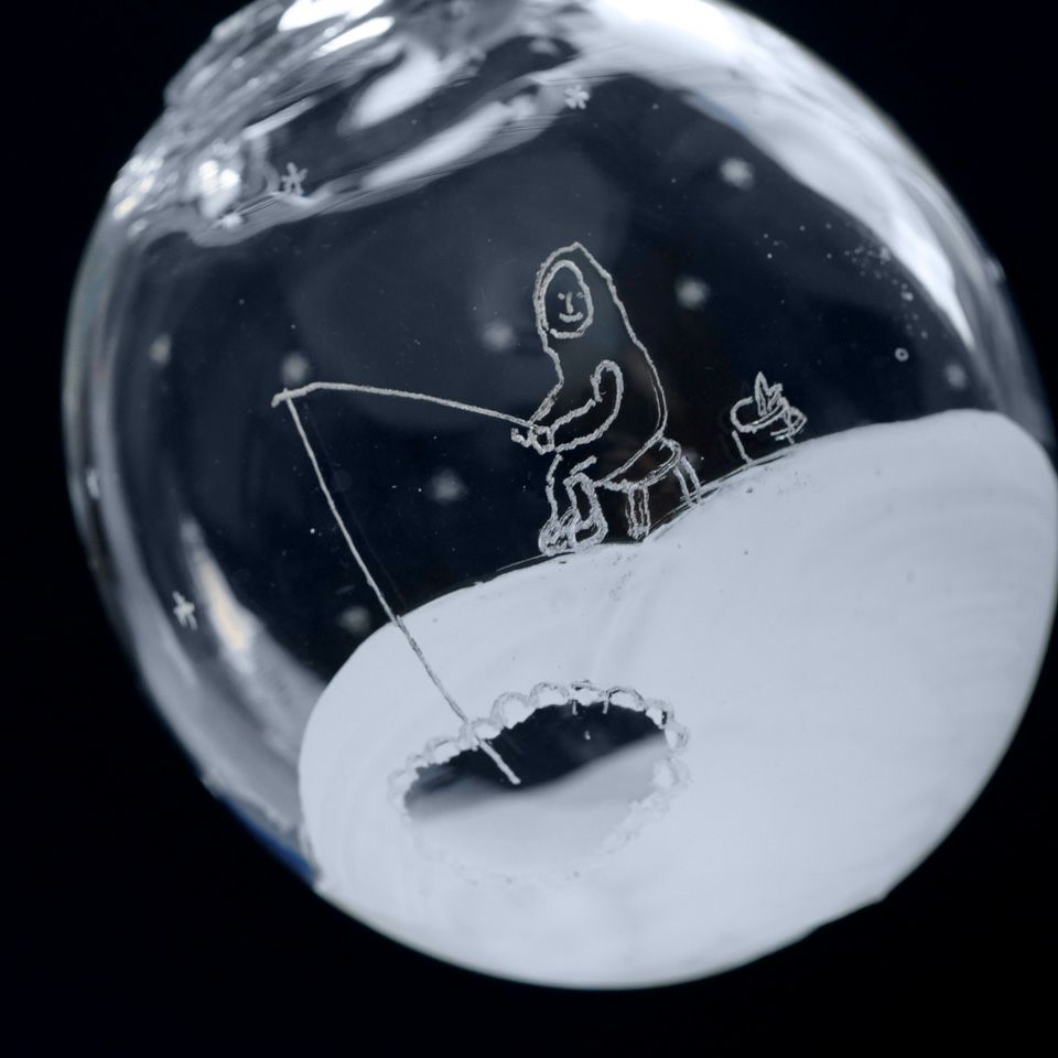 とりもと硝子店 【とりもと硝子店】snow ball-21〈1個〉 Xmas限定