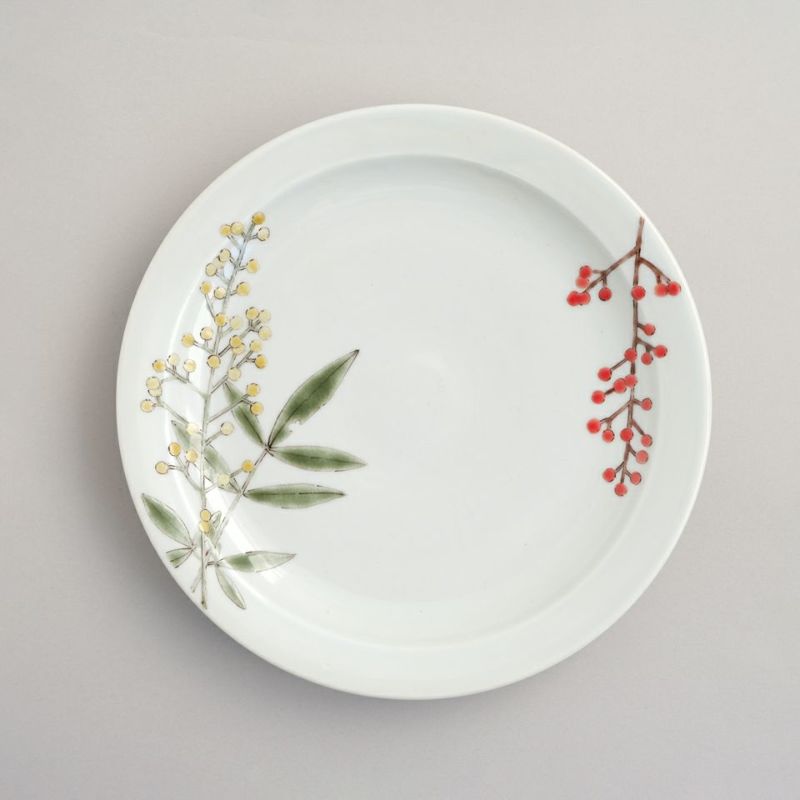 元女貴之（がんにょたかゆき） 【元女貴之】南天6寸皿〈1枚〉 |皿や鉢